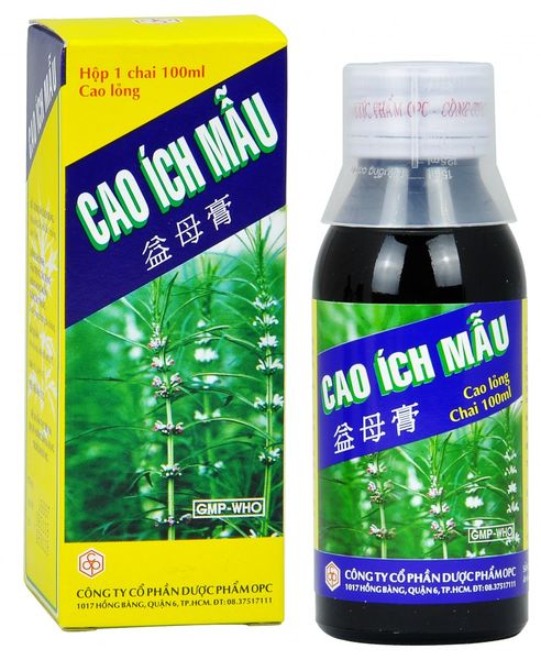 THUỐC ĐIỀU HÒA KINH NGUYỆT CAO ÍCH MẪU (CHAI 100ML)