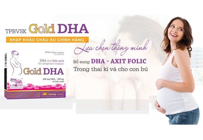 Gold DHA (30 viên) - BỔ SUNG DHA VÀ ACID FOLIC CHO BÀ BẦU VÀ PHỤ NỮ SAU SINH