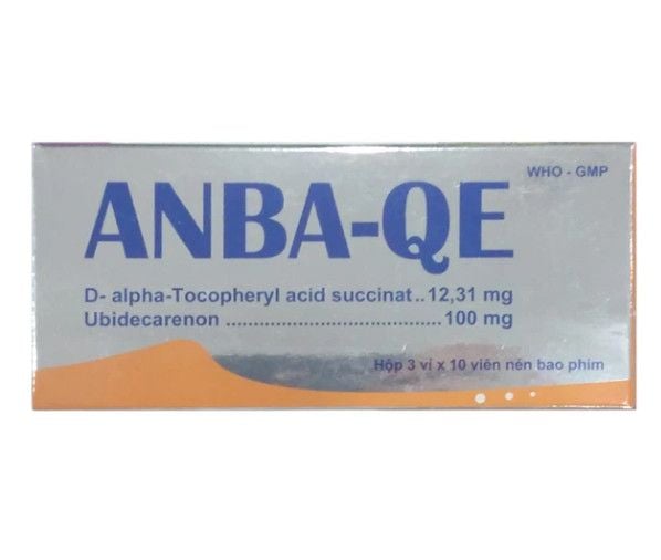 Thuốc Anba-QE Phương Đông điều trị thiểu năng tuần hoàn, thiếu máu cơ tim, tăng huyết áp động mạch (3 vỉ x 10 viên)