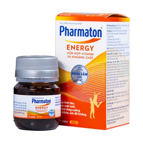Pharmaton Energy nhân sâm lọ 30 viên - Viên uống bổ cơ thể