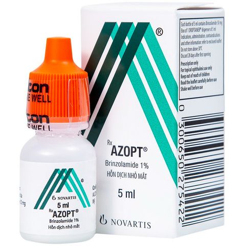 Thuốc nhỏ mắt Azopt Alcon điều trị tăng nhãn áp, glôcôm góc mở (5ml)