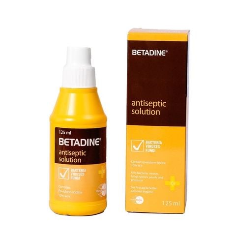 Betadin Antiseptic 125ml Sát khuẩn vết thương