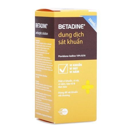 Betadin sát khuẩn 30ml Sát khuẩn vết thương