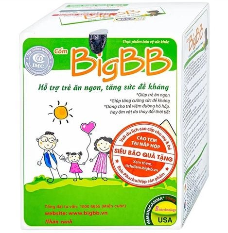 Cốm BigBB IMC hỗ trợ trẻ ăn ngon, tăng sức đề kháng (16 gói)