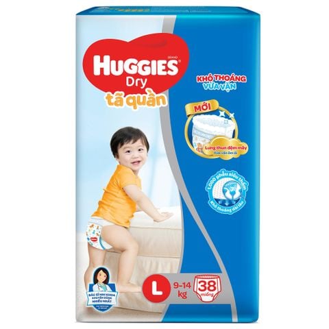ZZ Bỉm Huggies quần size L (38 miếng)