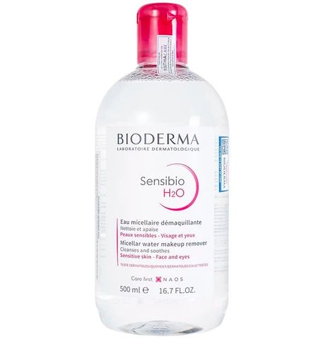 Dung dịch Bioderma Sebium H2O dạng hạt mixen (micelle) dùng tẩy trang dành cho mặt, mắt, da nhạy cảm (500ml)