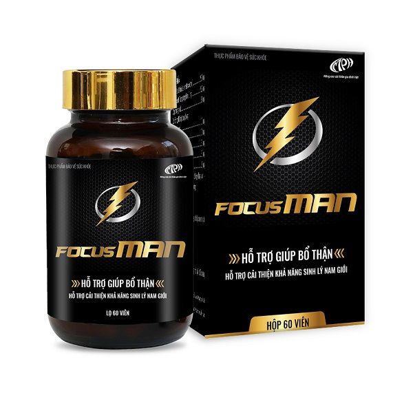 Bổ thận nam Focusman -Tăng cường sinh lý, bổ thận tráng dương - Lọ 60 viên