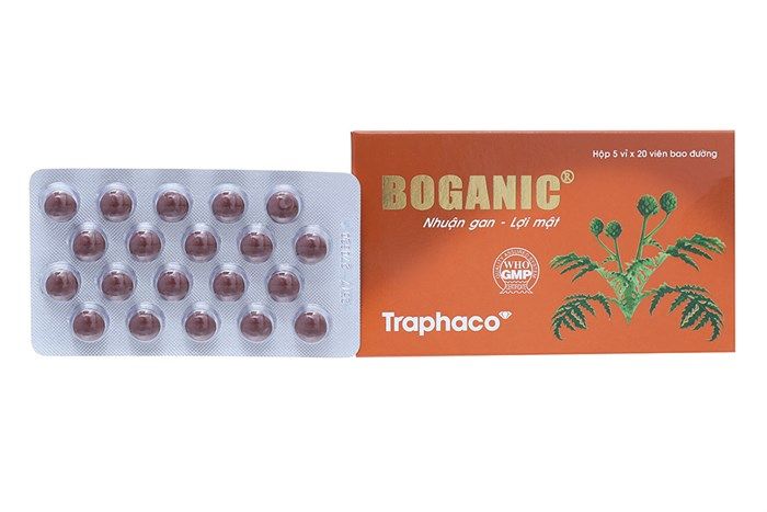 Boganic nén bao đường  giúp bổ gan, hỗ trợ điều trị suy giảm chức năng gan (5*20)