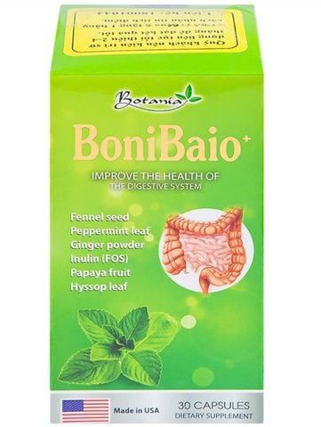 Viên uống BoniBaio Botania giúp cân bằng hệ vi khuẩn có ích đường ruột (30 viên)