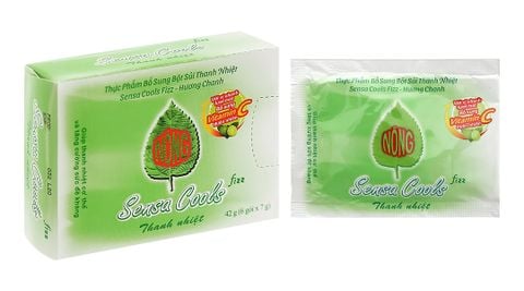 Bột sủi Sensa Cools hỗ trợ thanh nhiệt, bổ sung vitamin C hộp 6 gói x 7g