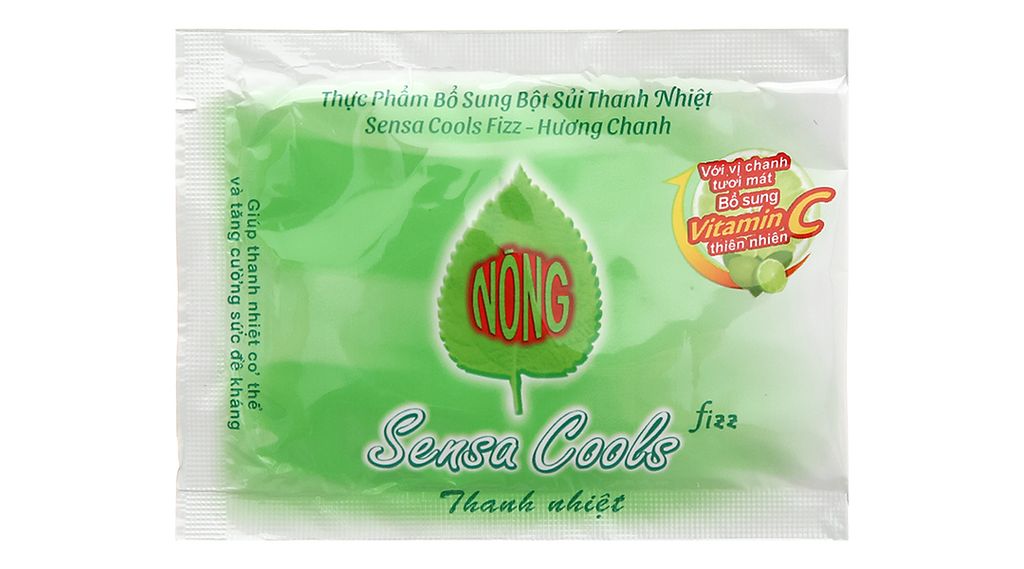 Bột sủi Sensa Cools hỗ trợ thanh nhiệt, bổ sung vitamin C hộp 6 gói x 7g