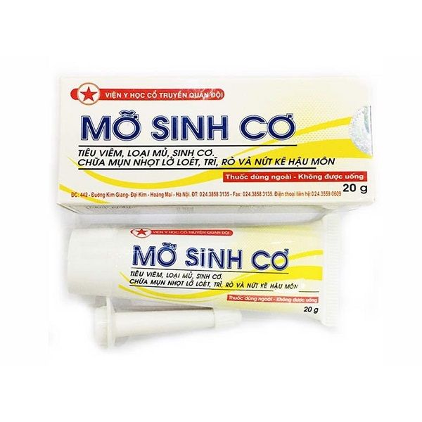 Thuốc dùng ngoài Mỡ sinh cơ hộp 1 tuýp 20g