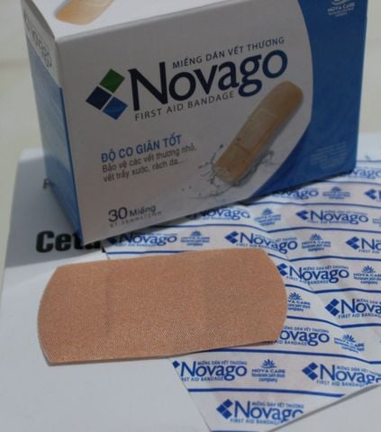 Băng dính cá nhân y tế Novago  miếng to