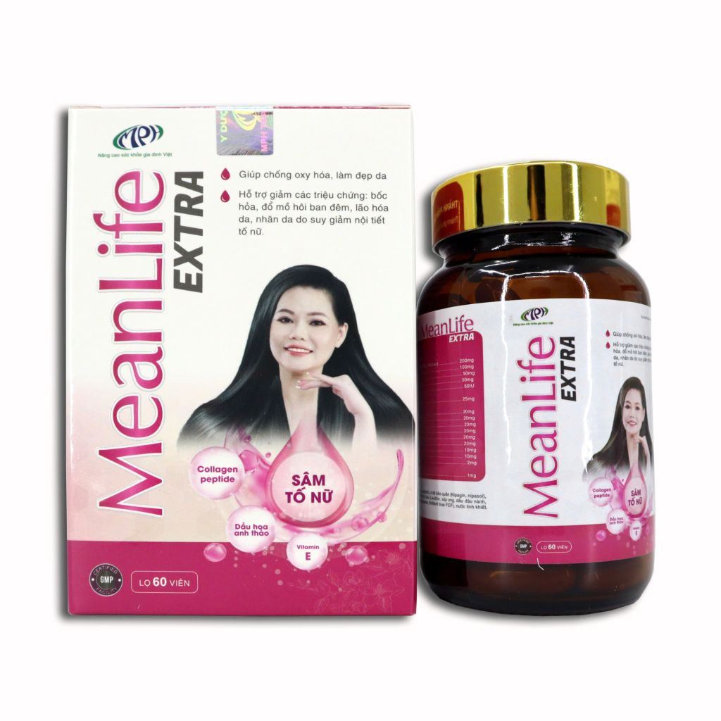 Viên uống cân bằng nội tiết tố nữ Meanlife Extra (Lọ 60 viên)