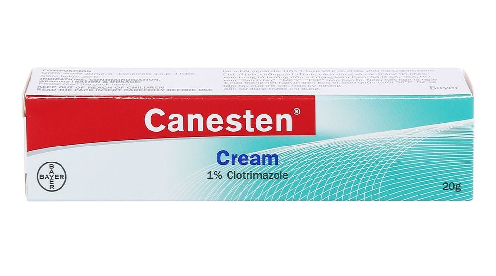 Kem bôi Canesten Cream 1 trị nấm da tuýp 20g Nhà Thuốc 3P Pharmacy