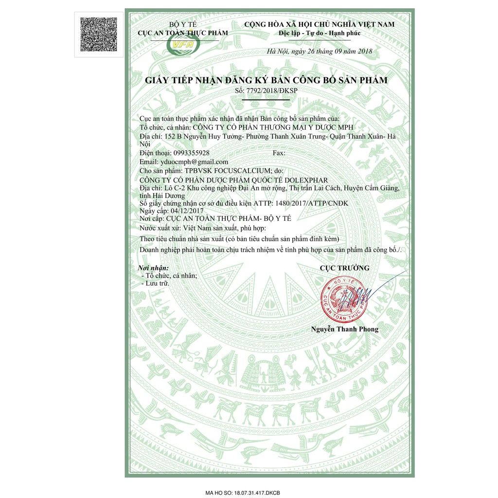 Viên uống bổ sung Canxi và Vitamin D3 Focus Calcium, giúp ngừa loãng xương, bổ sung canxi cho mẹ bầu, hỗ trợ tăng trưởng chiều cao - Lọ 90 viên