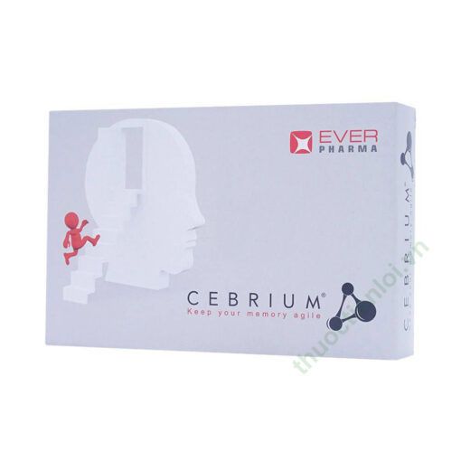 Viên uống Cebrium Ever Pharma hỗ trợ tăng khả năng tập trung, cải thiện trí nhớ (30 viên)