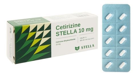 Cetirizine Stella 10mg trị viêm mũi dị ứng, mày đay (5 vỉ x 10 viên)