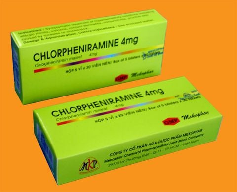 Clopheniramin MKF điều trị triệu chứng viêm mũi dị ứng theo mùa, quanh năm và mày đay (5*20)