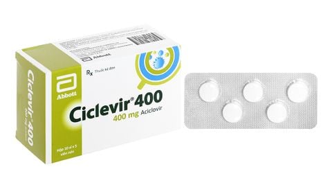 Ciclevir 400 thuốc ngừa virus (10 vỉ x 5 viên)