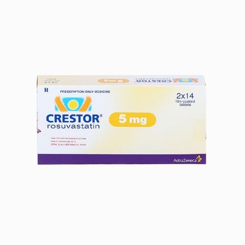 Crestor 5mg AstraZeneca điều trị tăng cholesterol máu nguyên phát (28 viên)