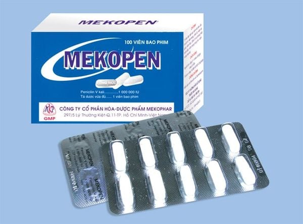 Thuốc kháng sinh MEKOPEN hộp 10 vỉ x 10 viên
