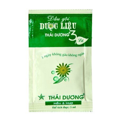 Dầu gội đầu dược liệu Thái Dương 3 Xanh (Dây 10gói)