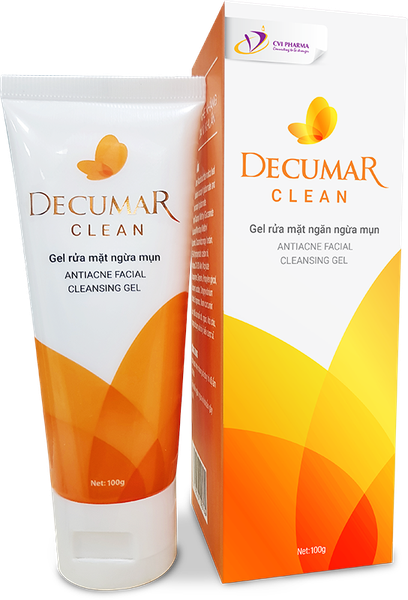 Gel rửa mặt ngăn ngừa mụn Decumar Clean hộp 1 tuýp 100g