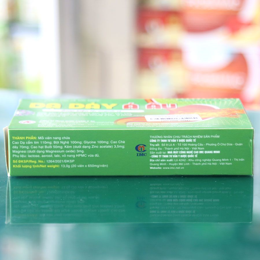 Dạ Dày Á Âu, hỗ trợ làm giảm acid dạ dày, giúp bảo vệ niêm mạc dạ dày