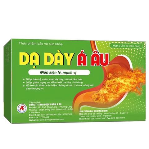 Dạ Dày Á Âu, hỗ trợ làm giảm acid dạ dày, giúp bảo vệ niêm mạc dạ dày