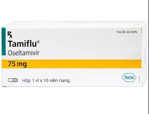 Thuốc Tamiflu 75mg Roche điều trị và phòng ngừa cúm (10 viên)