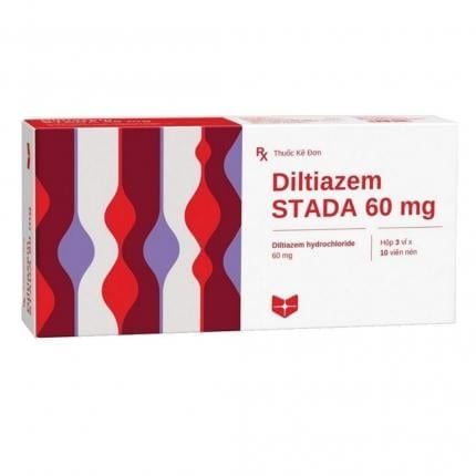 Diltiazem Stada 60mg (Hộp 3 vỉ x 10 viên)