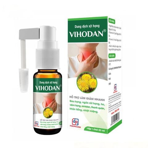 Dung dịch xịt họng Vihodan