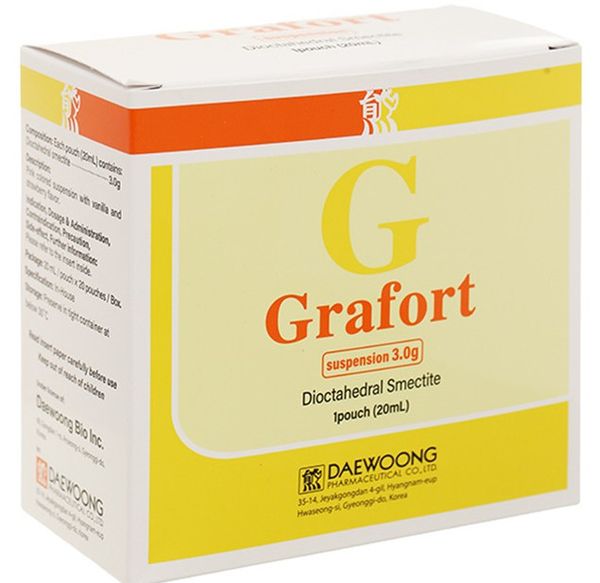 Hỗn dịch Grafort Daewoong điều trị đau do viêm thực quản, dạ dày, ruột (20 gói)