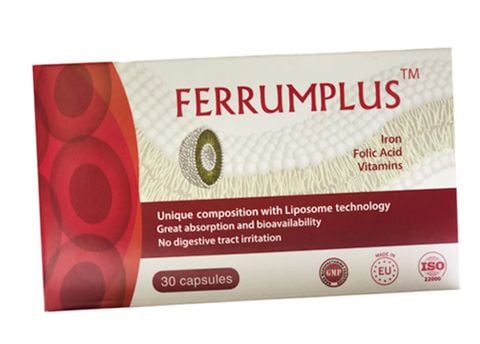 Ferrumplus - Bổ Sung Sắt Cho Người Thiếu Máu hôp 2 vỉ x 15 viên