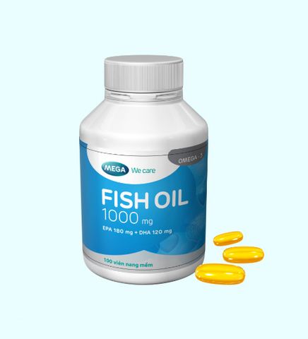 Fish Oil 1000mg (Hộp 100 viên)  - Viên Uống Bổ Sung DHA & EPA Từ Nguồn Dầu Cá Lysi-Iceland
