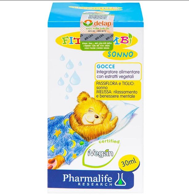 Dung dịch Fitobimbi Sonno Pharmalife hỗ trợ cải thiện giấc ngủ (30ml)