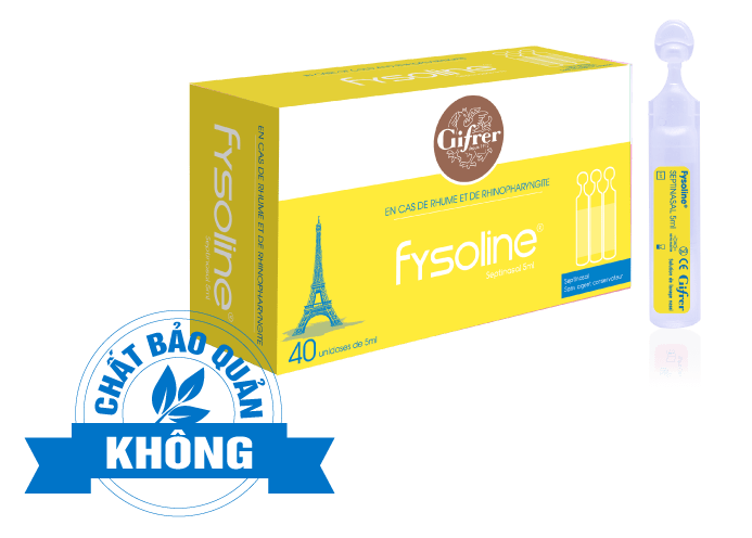 Fysoline 5ml (40 ống)- Vệ Sinh Mắt Mũi Cho Bé (20 Ống X 5Ml)