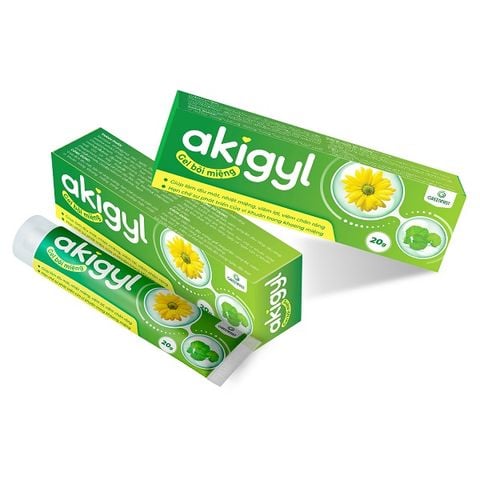 Gel AKIGYL giúp làm mát, hỗ trợ điều trị nhiệt miệng, viêm lợi, viêm chân răng