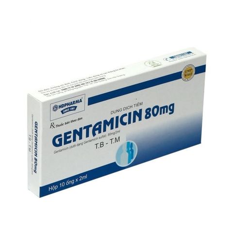 Gentamycin 80mg (tiêm) 10 ống