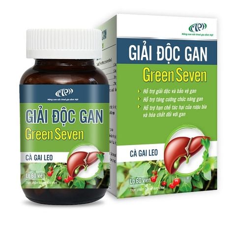 Giải độc gan GreenSeven mát gan Giải độc gan Hạ men gan tăng cường chức năng gan