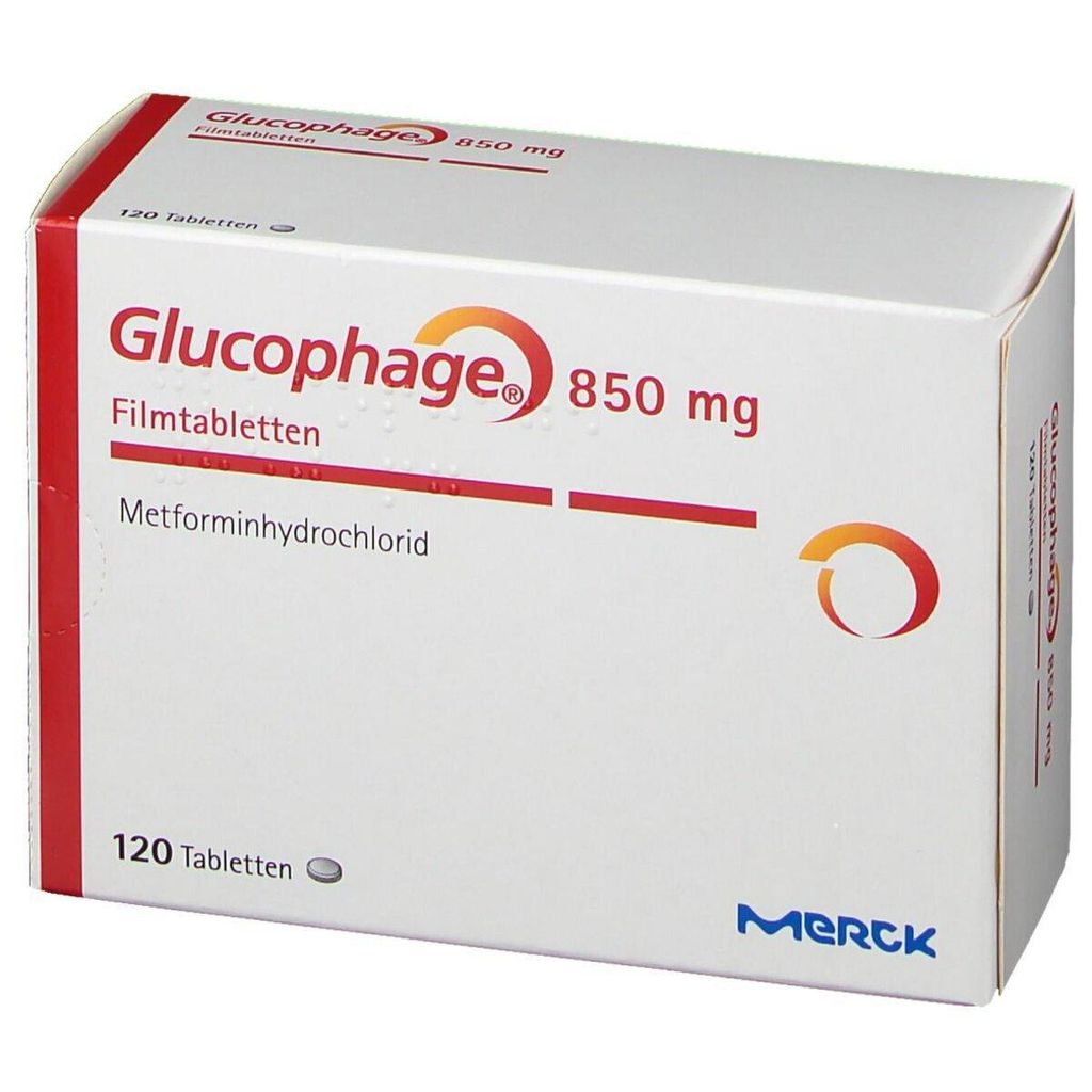 Thuốc Glucophage 850mg Merck điều trị tiểu đường (5 vỉ x 20 viên)