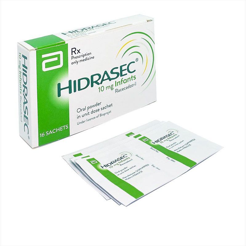 Thuốc Hidrasec 10mg Sophartex điều trị tiêu chảy cấp ở trẻ (16 gói x 966.5mg)