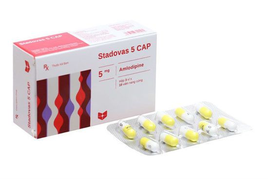 Thuốc Amlodipin Stada 5mg điều trị tăng huyết áp (3 vỉ x 10 viên)