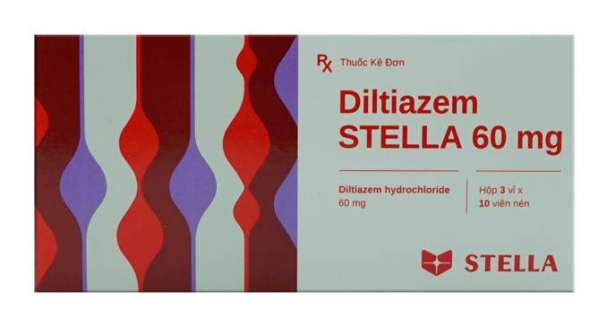 Diltiazem Stada 60mg (Hộp 3 vỉ x 10 viên)