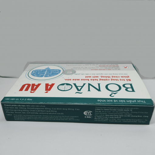 Bổ não Á Âu giúp tuần hoàn mạch máu não hộp 20 viên