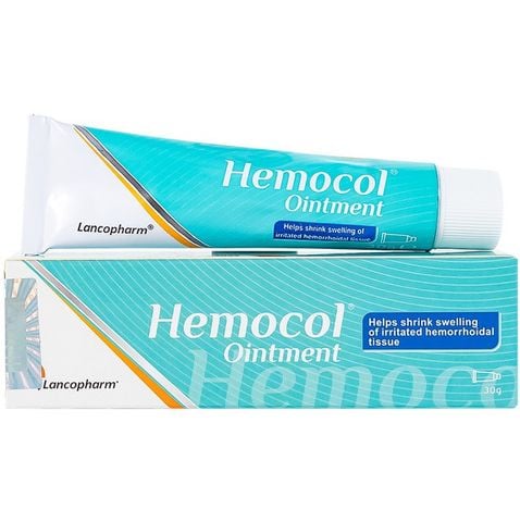 Kem bôi trĩ Hemocol Ointment Lancopharm hỗ trợ làm dịu, săn, se da vùng bị tổn thương (30g)