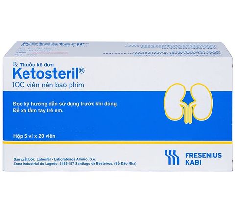 Viên nén Ketosteril Fresenius Kabi phòng ngừa và điều trị suy thận mạn (5 vỉ x 20 viên)