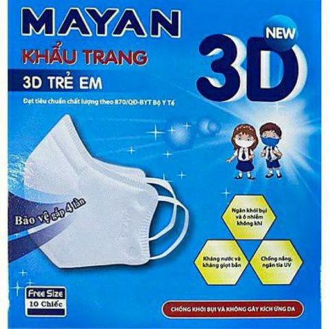 Khẩu trang Mayan 3D TE ( hộp 10 cái)