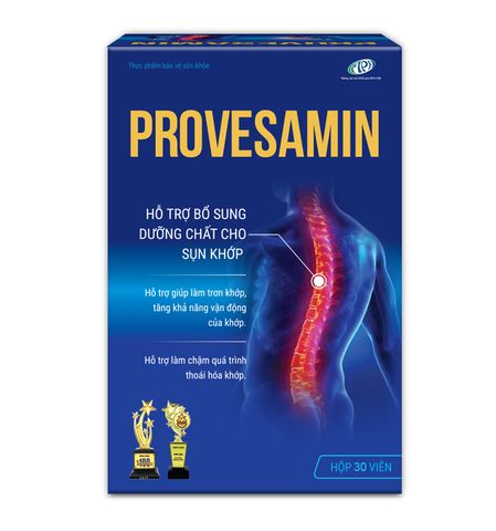Viên uống Provesamin hỗ trợ điều trị đau nhức khớp, nuôi dưỡng tái tạo sụn khớp, ngừa thoái hóa khớp - Lọ 30 viên